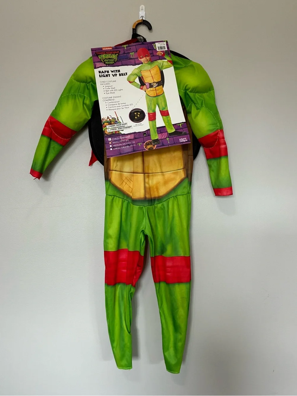 Nickelodeon Teenage Mutant Ninja Turtles Raphael Halloween Costume - Small 4-6